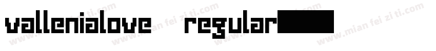 vallenialove regular字体转换